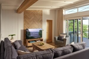 Contemporary Lodge Living Room – Dylan Coastal Resort
