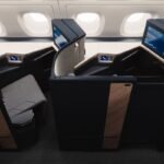 British Airways redesigned Club Suite business class seat on the Airbus A380
