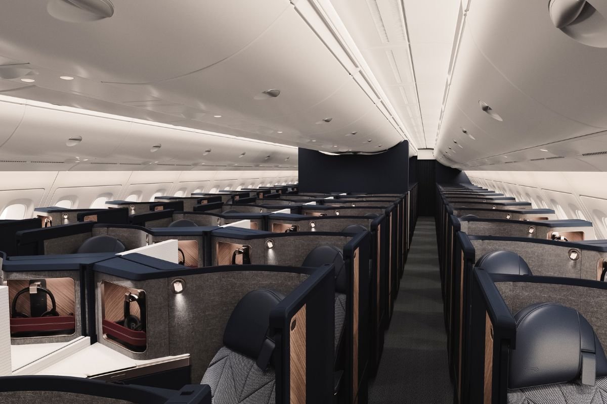 British Airways redesigned Club Suite business class seat on the Airbus A380