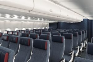 British Airways redesigned World Traveller economy cabin on the Airbus A380
