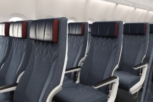 British Airways redesigned World Traveller economy cabin on the Airbus A380