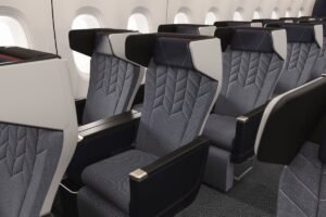 British Airways new World Traveller Plus premium economy cabin on the Airbus A380