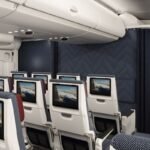 British Airways redesigned World Traveller economy cabin on the Airbus A380