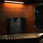 British Airways First amenity kit by Swaine with Wildsmith skincare products